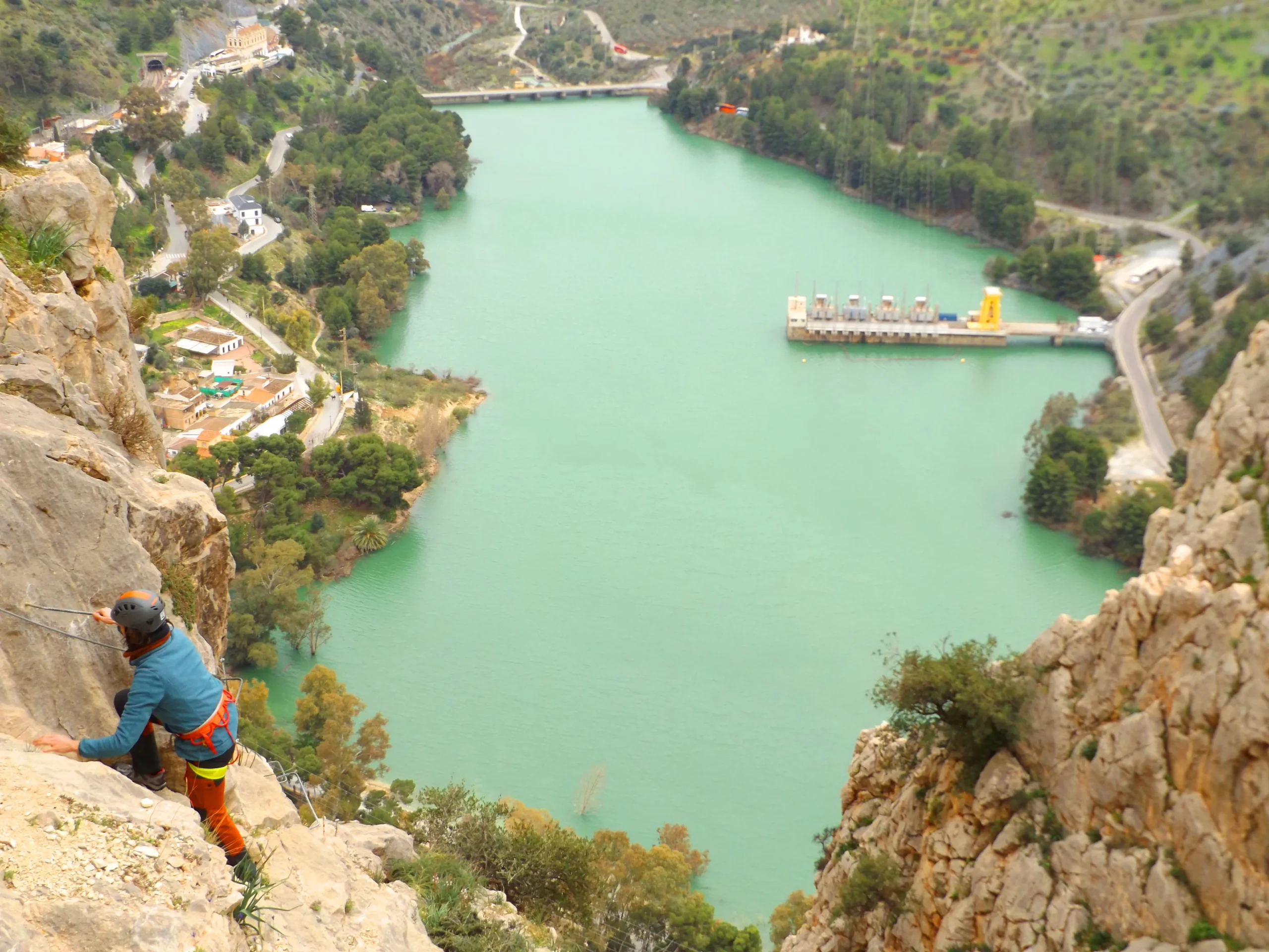 vistas desde la vía ferrata caminito del rey